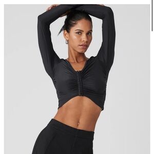 Alo black crop top